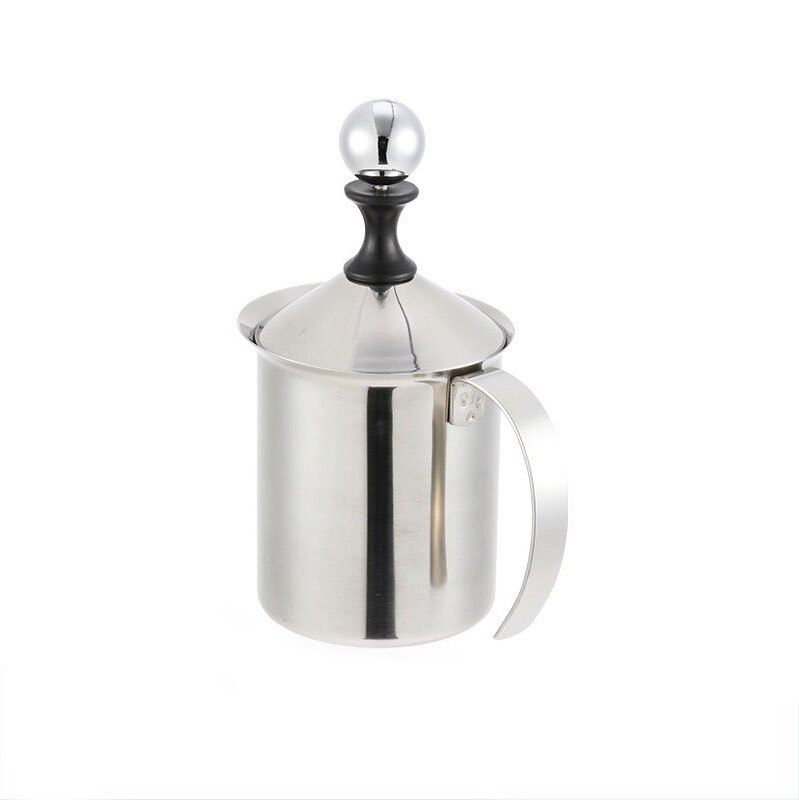 Staal Melk Klopper Koffie Melk Brouwen Cup 600Ml Melk Schuim Machine Handmatige Melkopschuimer Koffie Apparatuur
