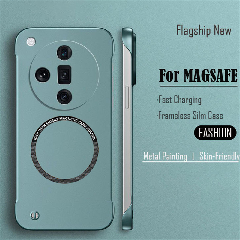Ultra Thin Frameless Magnetic Case For Magsafe Realme GT NEO 3 3T 2 Pro GT Master Hard PC Shockproof Matte Phone Cover