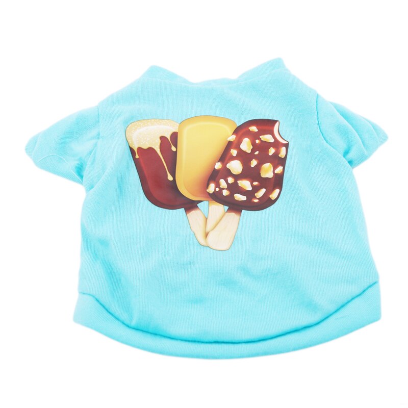 Cão de estimação roupas de algodão filhote de cachorro verão camisa pequeno gato do cão roupas de animais de estimação colete: S