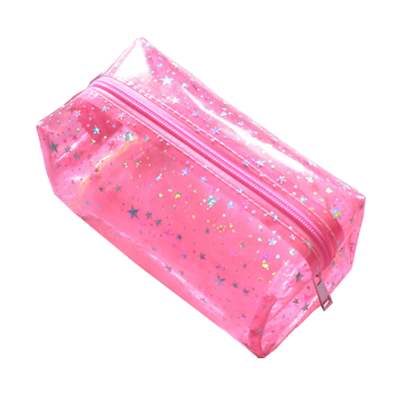 Bolsas de maquillaje pequeñas de PVC para mujer, neceser de viaje transparente, bolsa de lavado, estuche de almacenamiento de belleza, bolsa de aseo