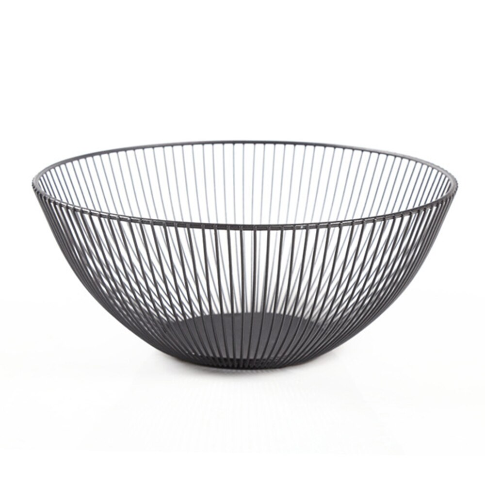 Nordic Fruit Basket Wrought Iron Modern Kitchen Storage Drain Basket Home Living Room Snack Fruit Bowl: 05