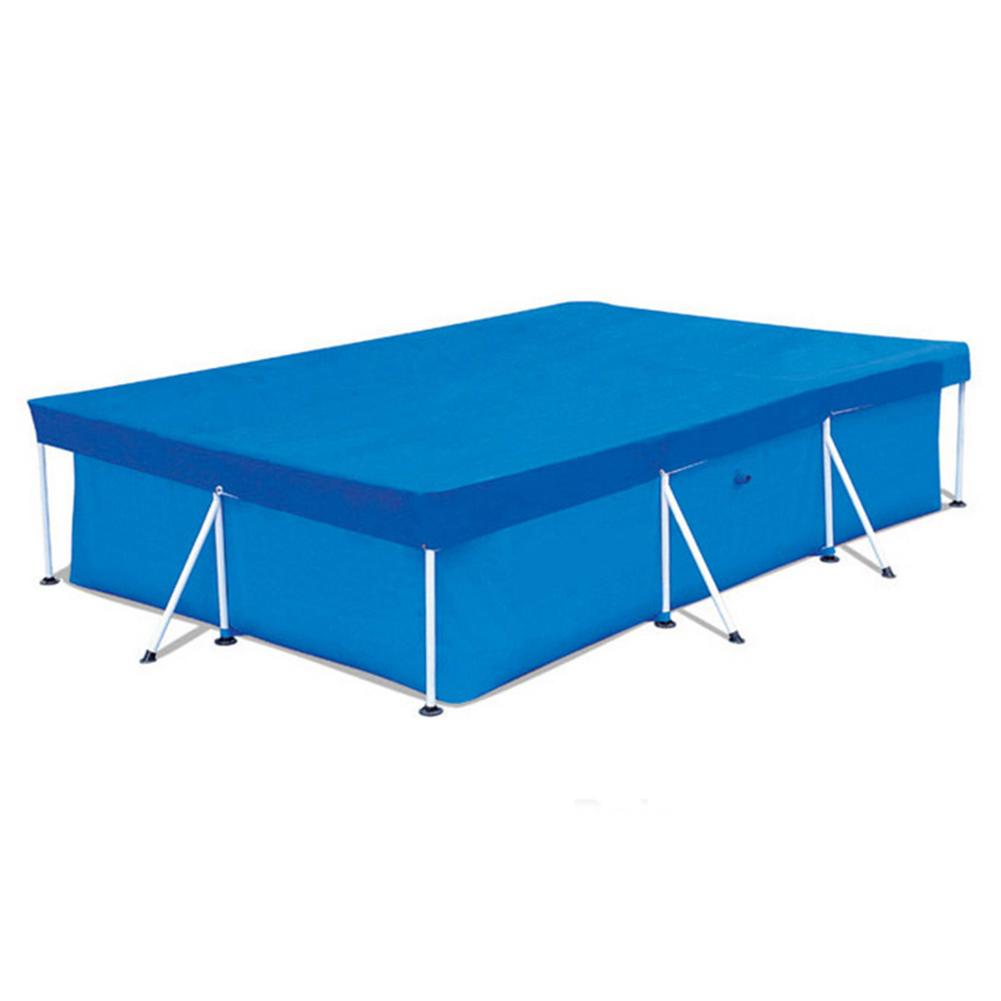 Dekke stoff matte dekke ramme basseng for hage svømmebasseng dekke regntette støvdeksler tilbehør: 300 x 200cm