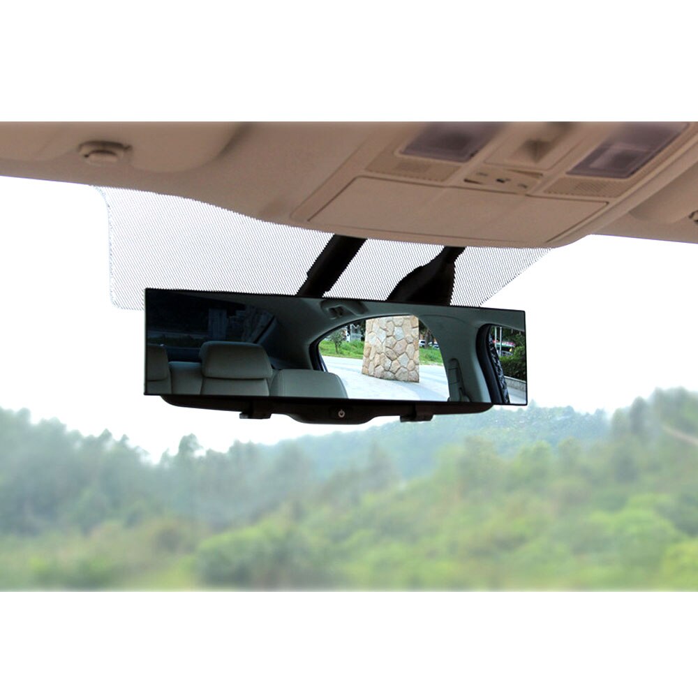 1PC 300mmX65mm Curved Rear View Mirror Universal Wide Angle Rear View Mirror Car Interior Mirrors Rearview Mirror Car Styling