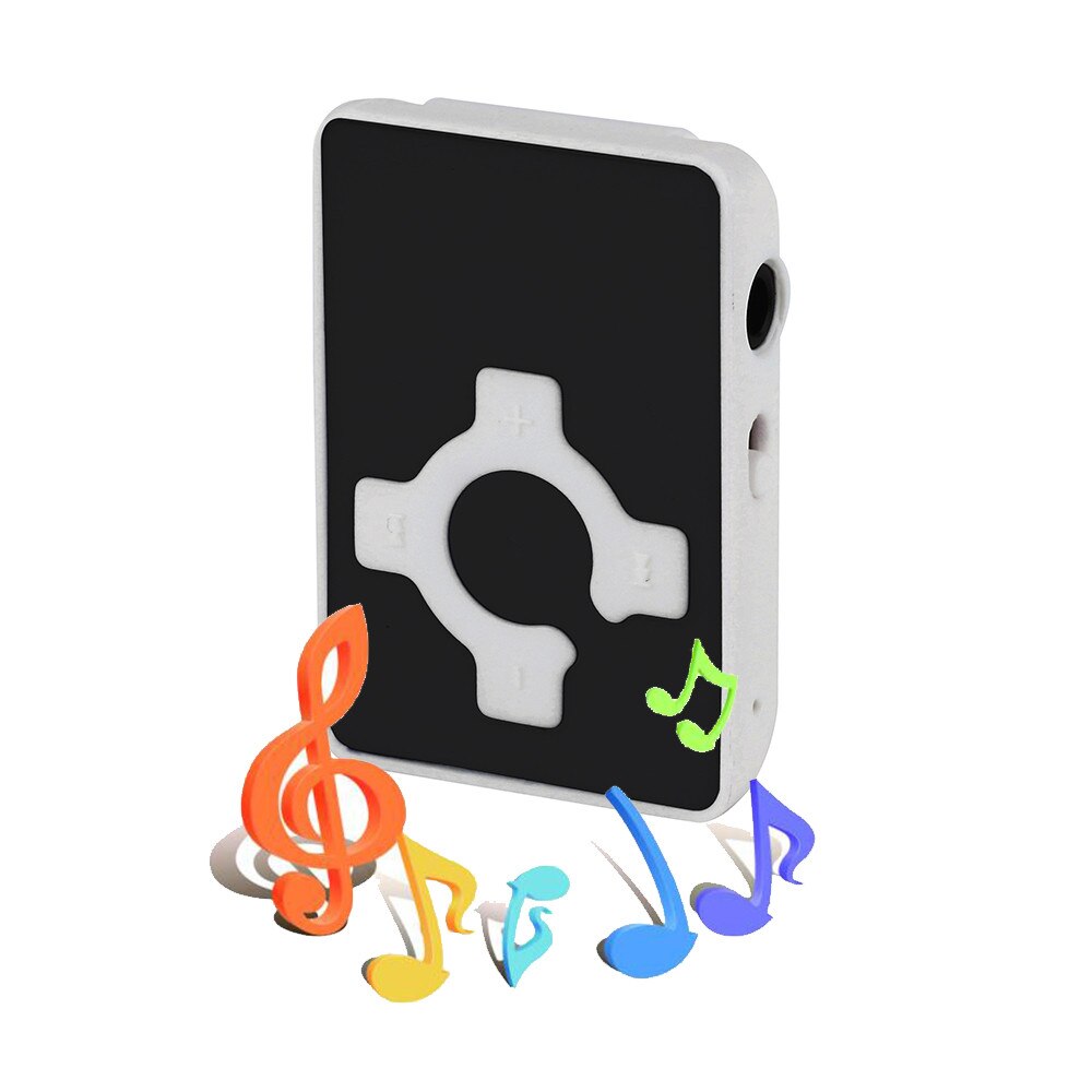 MP3 Mini Clip Usb Music Media Player Ondersteuning 32Gb Ondersteuning Sd Tf Draagbare Eenvoudige Duurzaam MP3 spelers Mode: BK