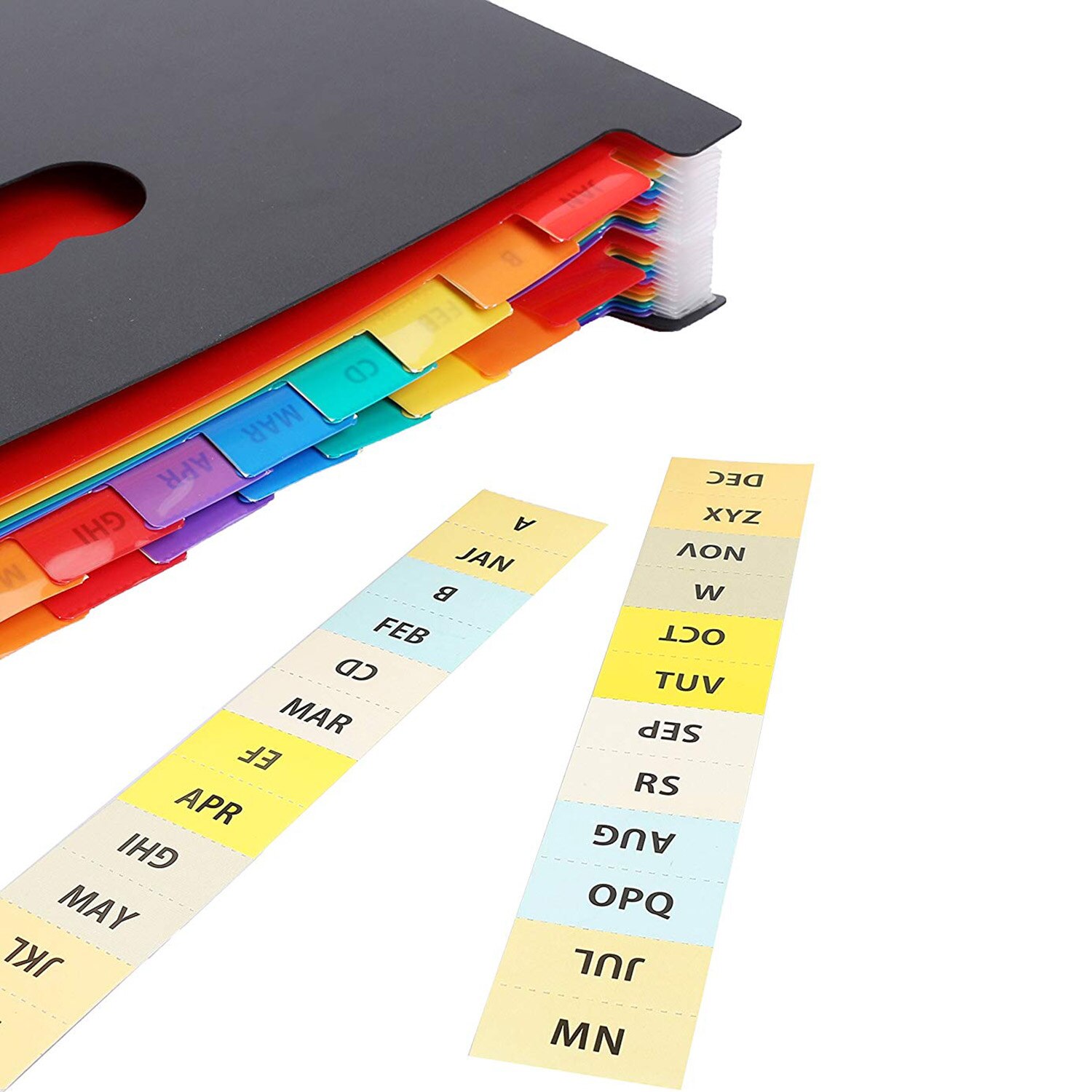 24 Pockets Expanding File Folder Large Space A4 Filing Folders Box File Business Home Office Document Accordion File