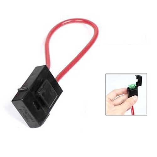 Cnim 30A Draad In-Line Zekeringhouder Blok Zwart Rood Voor Auto Boot Truck 20Pcs