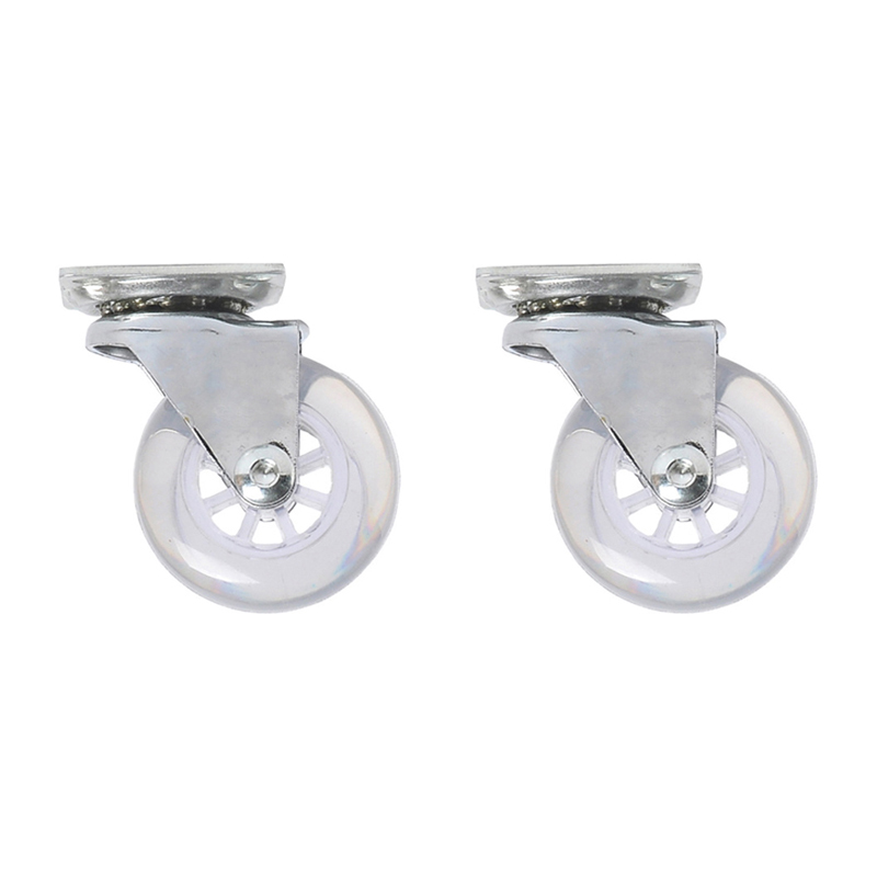 4/1Pack 2 inch 360 Degree Swivel Caster Wheels with brake no brake Heavy Duty No Noise Wheel For Furniture Cabinet Sofa Caster: 2PCS without brake