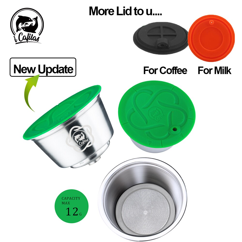 Icafilas Capsulas De Cafe Recargables Dolce Gusto Herbruikbare Hervulbare Capsules, Filters Voor Necafe Dolce Gusto Maker Koffie Pods