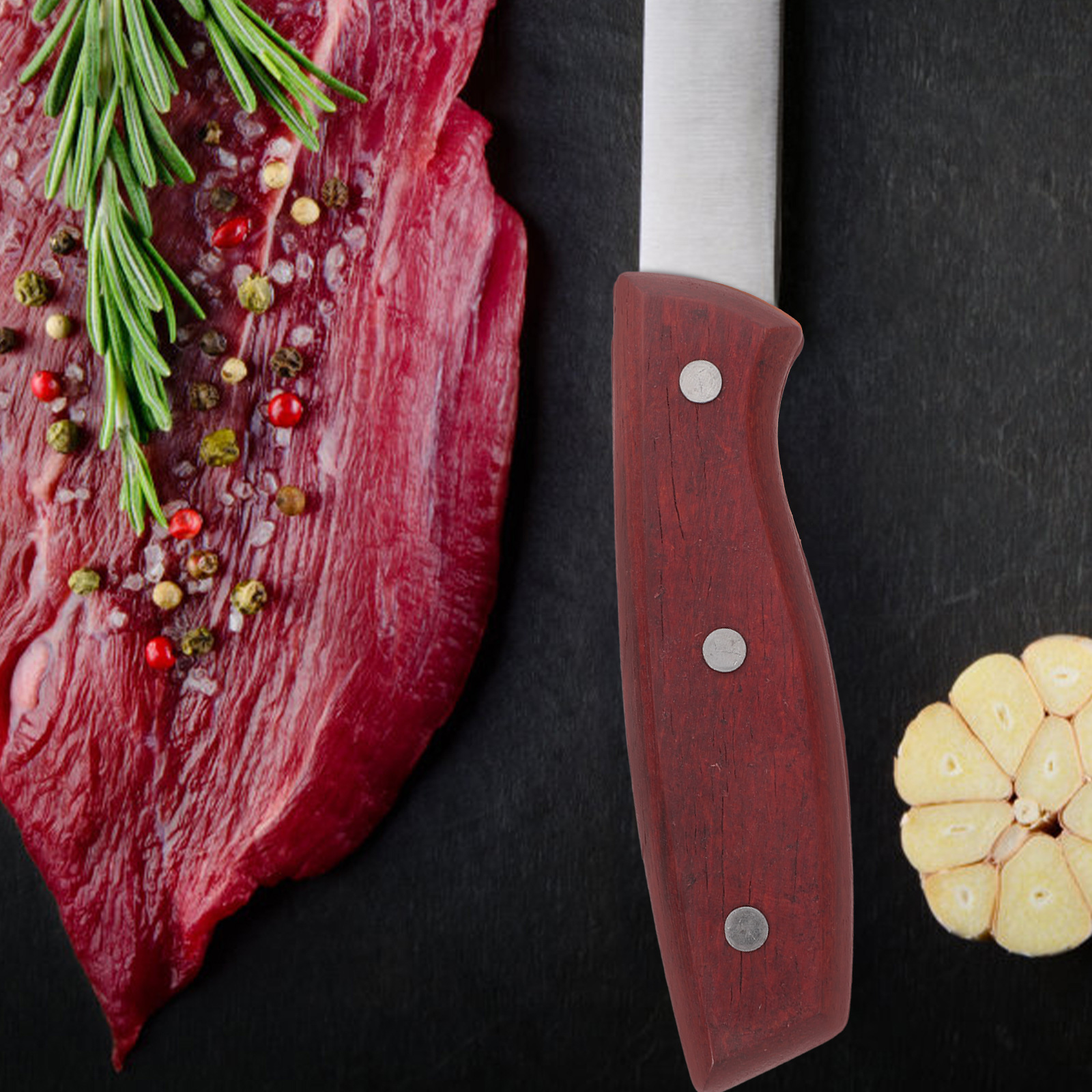 Poignée de couteau de cuisine, accessoires antidérapants, outils de Chef en bois, pièces de rechange pratiques