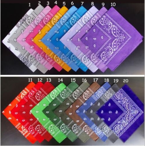 Vogue paisley bandana bandana hovedbeklædning/hårbånd tørklæde hals håndled wrap band hovedbeklædning mange muligheder etnisk stil print