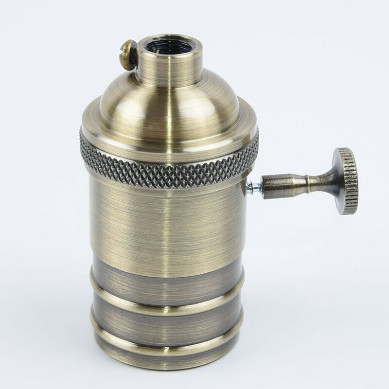 E27 skruv retro vintage kopparlampa taklampor glödlampor hållare socket 250v 250w hem sdf-fartyg