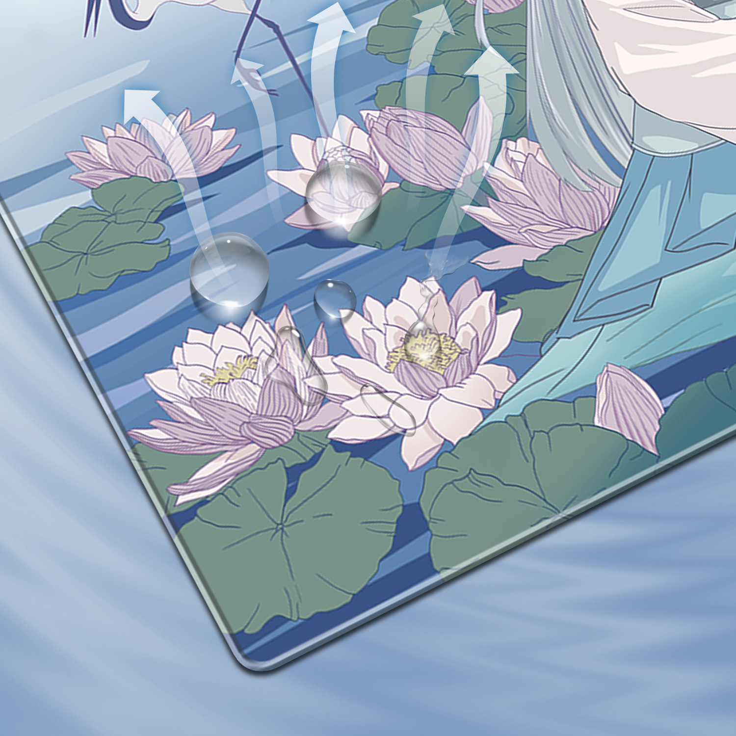 Lotus E-Sports Gaming-Mauspad, Balance-Oberfläche, wasserdicht, 45 x 40 cm, professionelles FPS-Mauspad, Gamer, Premium, Spiel-Mauspad