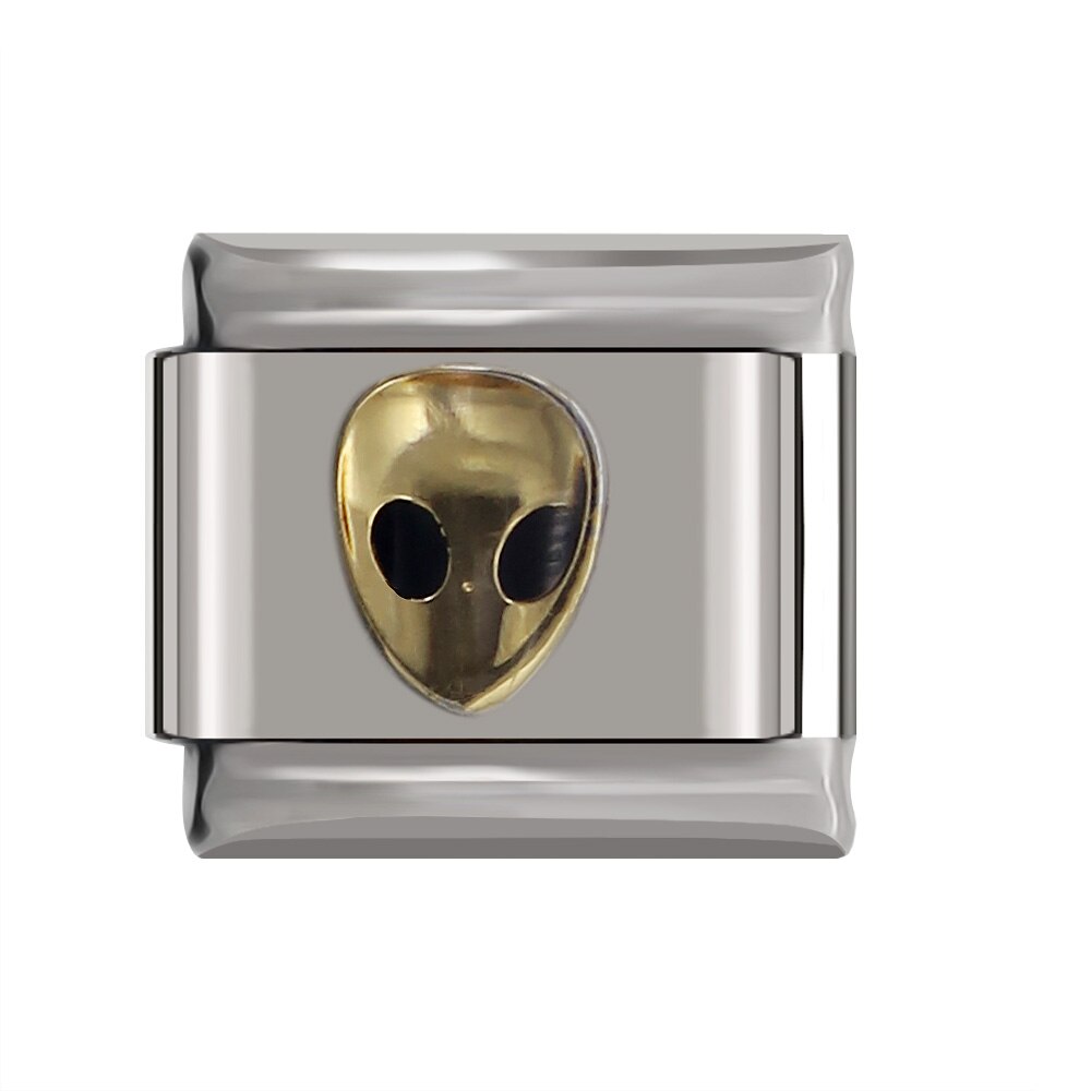 Fyour Daisy Paard Aliens Pirates Motorfiets Mobiele Telefoon Charm Links Fit 9Mm Armband Roestvrij Staal Diy Maken DJTop68: DJ068-C