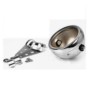 5-3/4"Inch LED Light Bulbs H/L Projection Headlight With 5.75 Inch Headlight Bucket shell For motorcycle Sportster XL 883: 1 pcs chrome housing