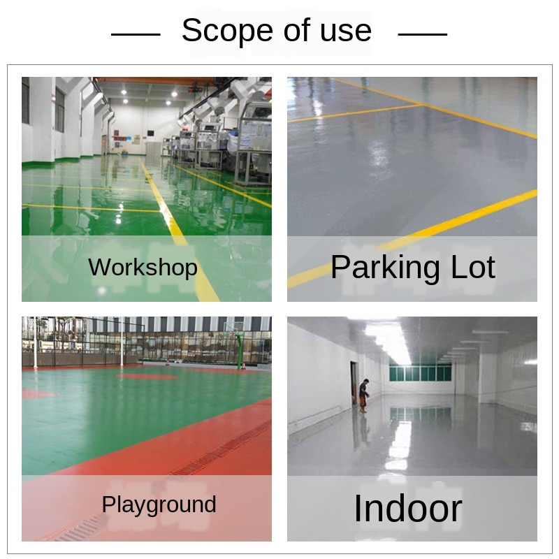 1kg Epoxy resin floor paint cement floor paint waterproof and wear-resistant floor paint indoor and outdoor household paint