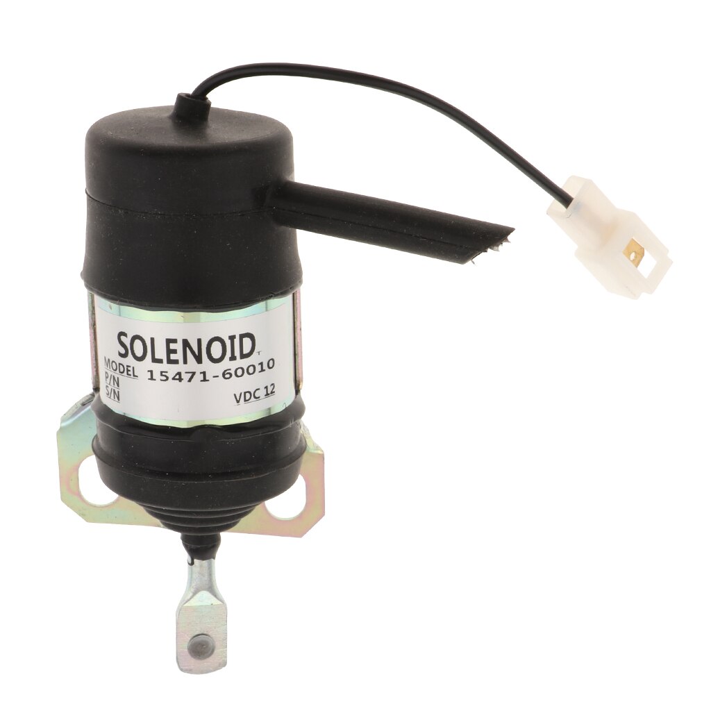 15471-60010 Fuel Shut Off Solenoid for Kubota B1250 B1750 L2900 L4200 (Cable Length: 13.5cm / 5.31 inch)