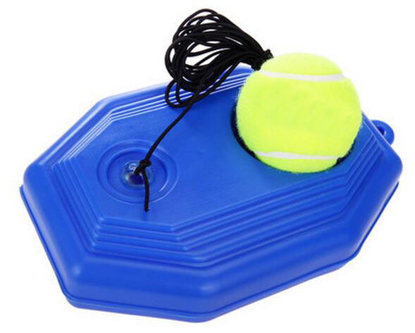 Outdoor Tennis Training Bal Elastische Rubberen Band Tennisbal Trainer Met Plastic Basis
