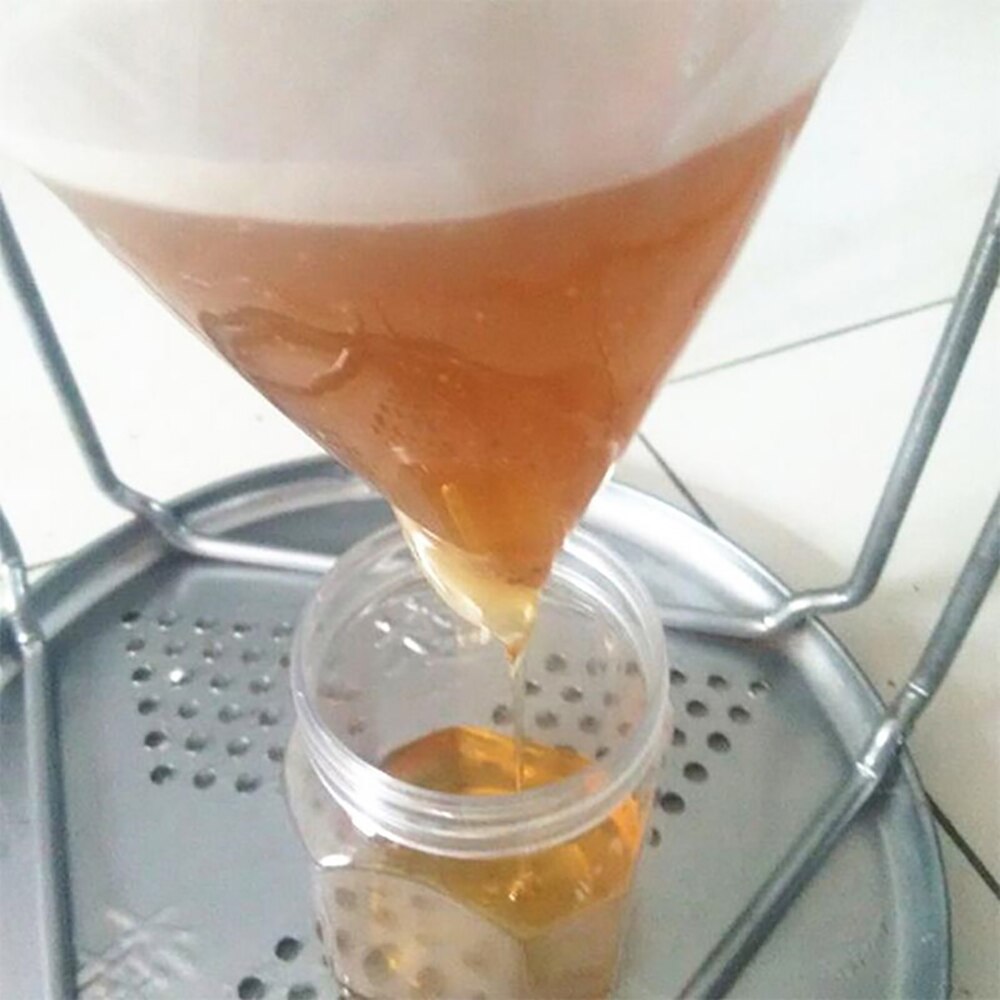 20 piezas herramientas de abejas Filtro de miel filtración de purificación cono-forma colador apiario equipo Nylon tejido blanco purificador flujo