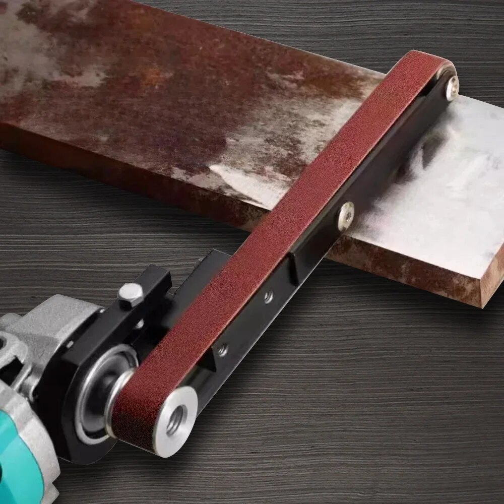 Adaptateur de ponceuse à bande pour meuleuse d'angle M10 pour 100/115/125, Kit d'adaptateur de bande de ponçage, convertisseur de meuleuse d'angle vers ponceuse à bande