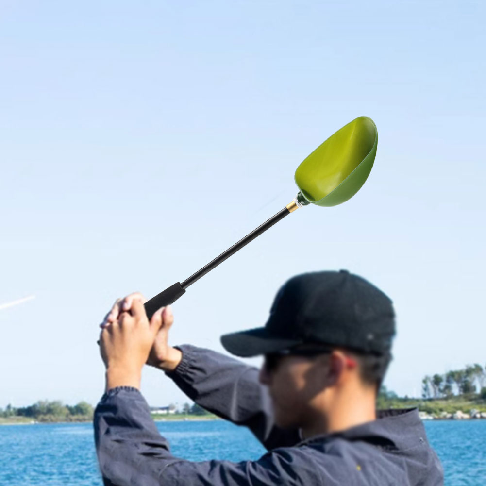 Cucchiaio per Esche Staccabile a Lunga Gittata, Attrezzo da Pesca per l'Alimentazione di Particelle e Boilies, Strumento per Esche da Pesca