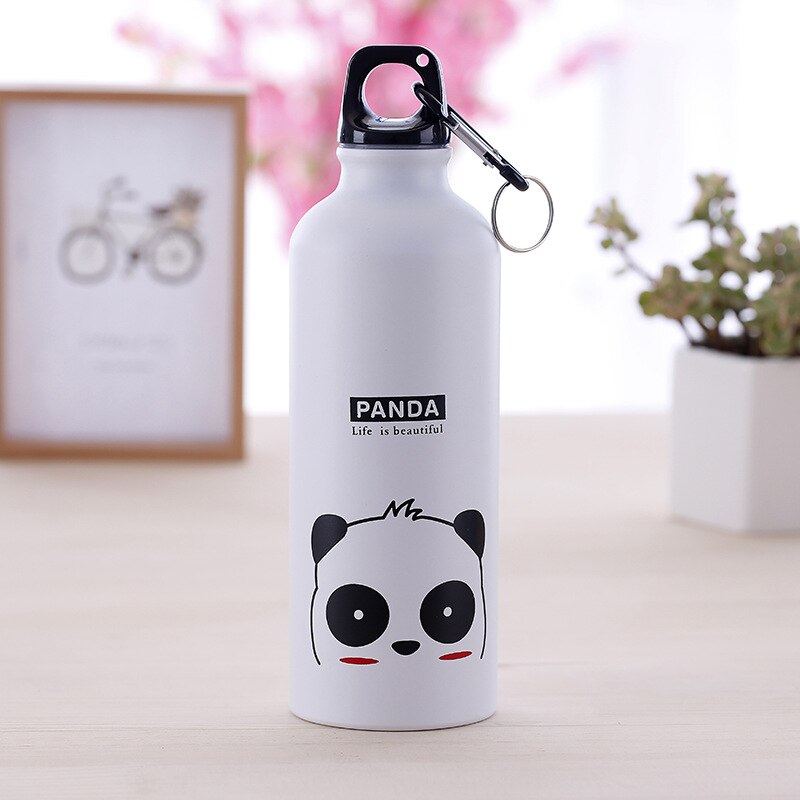 Portatile in Acciaio Inox Bella Animali Tazza Bottiglia di Acqua di sport Esterni di Campeggio Escursionismo Escursioni in Bicicletta Bottiglie di sport BGT6 5 Stili: panda