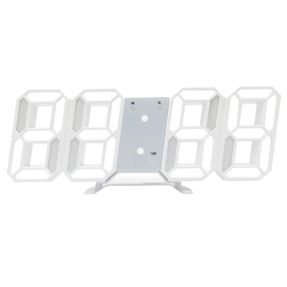 decoration 3D accessories LED digital wall clock Simple plug-in LED home electronic clock usb: 1C