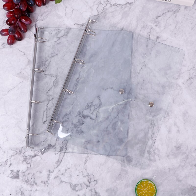 Transparent Color Plastic Clip File Folder A4 Notebook Loose School Office