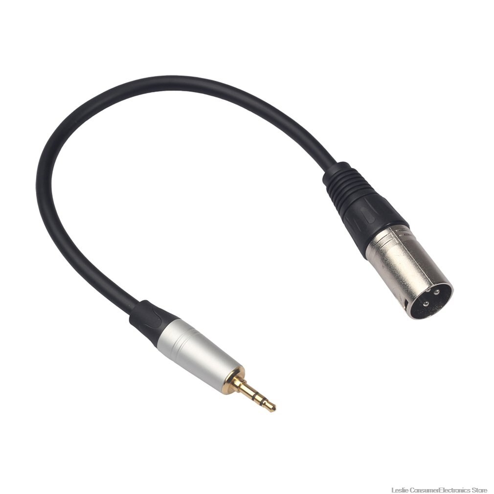 0.3M Xlr 3-Pin Male To 3.5Mm Stereo Plug Shielded Microphone Microphone Cable Trs Cable Jack 3.5 Male To Male 52923A