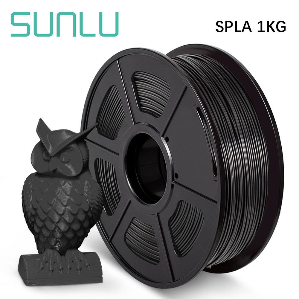 Sla-imprimante 3D, Filament, bobine de 1.75mm, 1KG, même Filament PLA, tolérance +/-0.02, longueur 330m pour impression 3D FDM, nouveaux arrivages: SPLA-Black