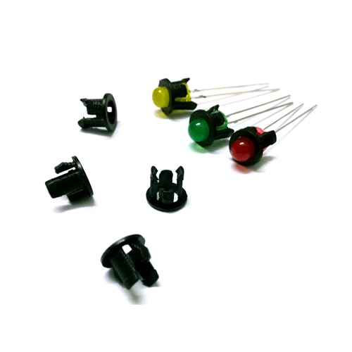 160 Stück 5mm LED-Halterung Aus Kunststoff – Einbauclips Für Leuchtdioden, Befestigungsringe, Schwarz, Für DIY-Projekte