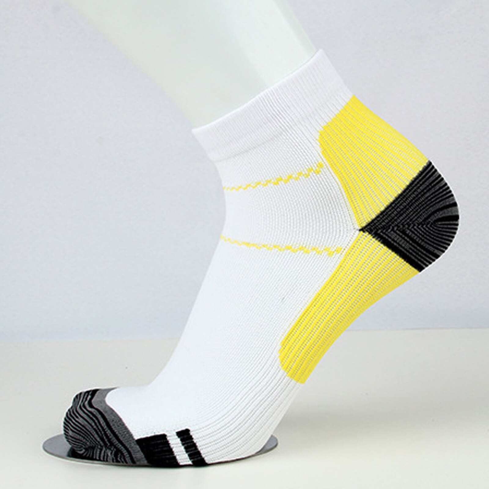 Men's And Women's Low-Tube Football Riding Sports Walking Breathable Socks Non-Slip Sweat-Absorbent Foot Sports Socks: YE