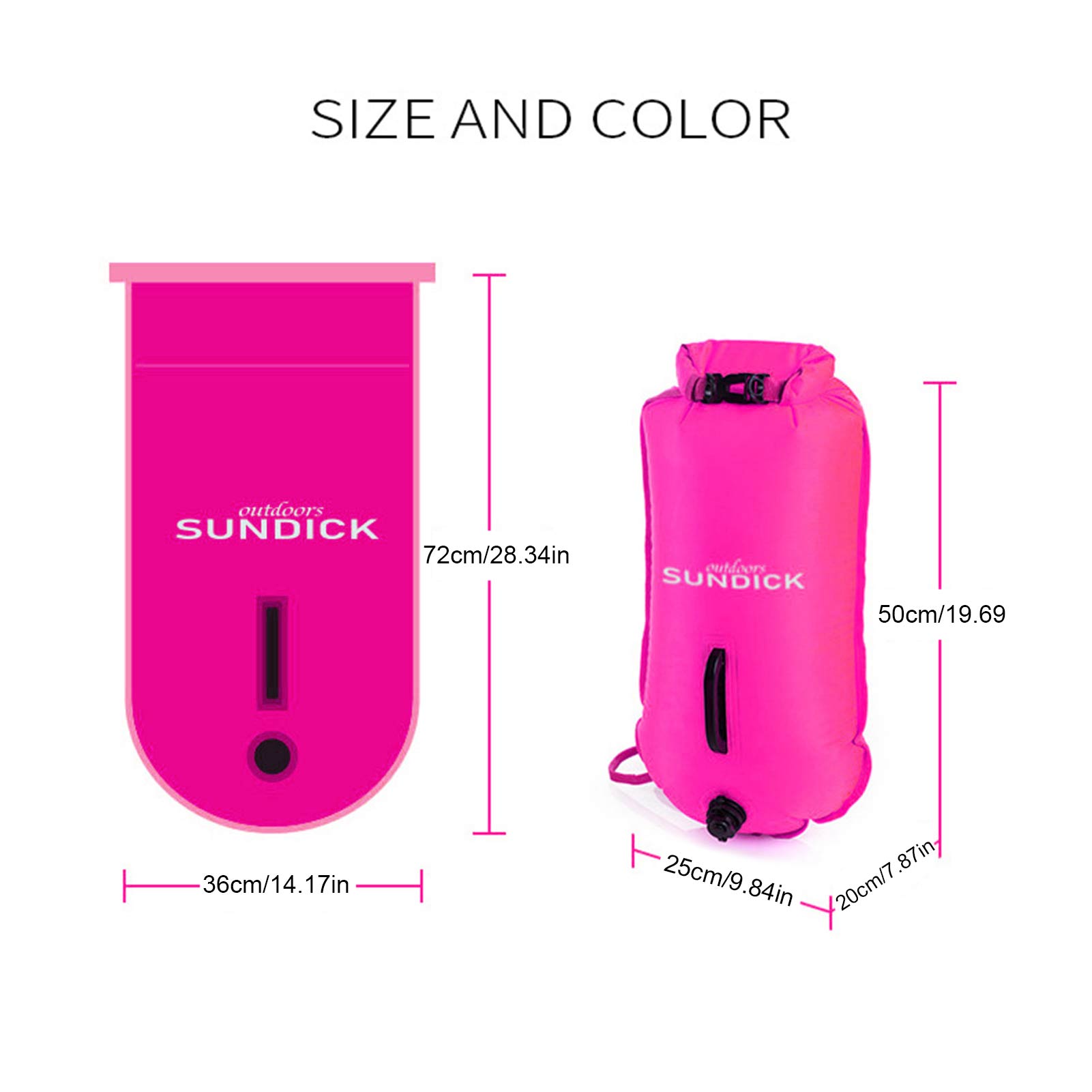 Zwemmen Boei Drie-Layer Dubbele Airbag Zwemmen Boei 28L Waterdichte Droge Drift Bag Drifting Rafting Drybag Voor Zwemmen accessoires