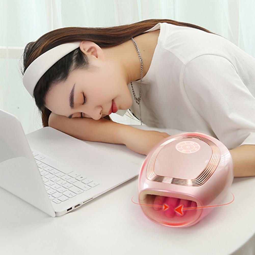 Hand Massager Smart Electric Hand Massage Device Heated Compress Physiotherapy Device Air Compression Finger Stimulator Massager