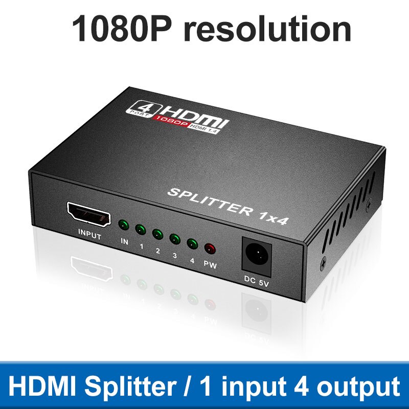 4k splitter hdmi 1 in 4 ieșiri hdcp video hdmi splitter comutator 1 x 2 1 x 4 splitter 1 in 2 ieșiri 1080p afișaj dublu pentru hdtv  ps5 xbox