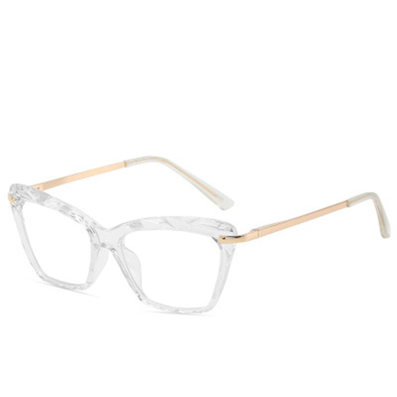 Trending Styles Brand Square Glasses Frames Women Optical Computer Glasses Oculos De Grau Feminino Armacao Frame: white