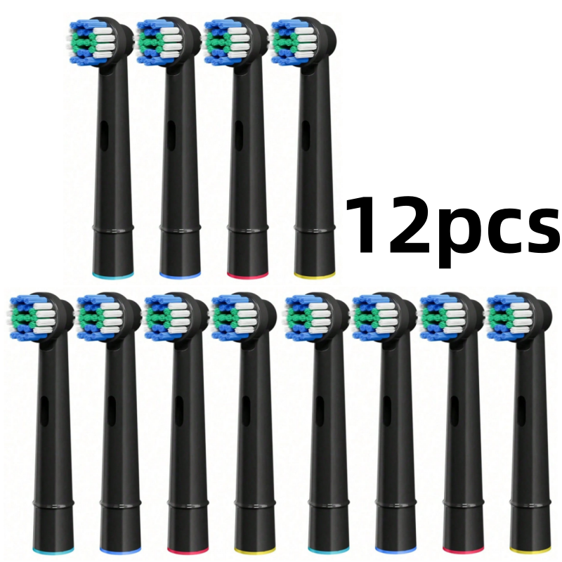 4-12 Stuks Vervanging Opzetborstels Geschikt Voor Oral B Elektrische Tandenborstel Zachte Vervang Opzetborstel Volwassenen Kinderen Tand Care tool: Blauw
