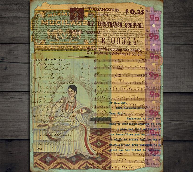 Collage Old English Newspaper Material Paper Junk Journal Background Decoration DIY Scrapbooking Craft Paper