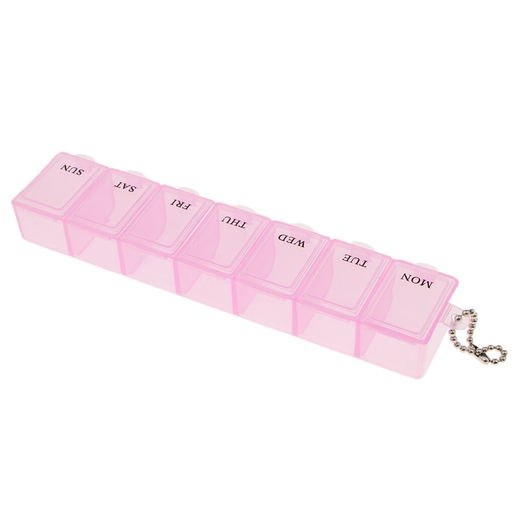 Weekly Pill Organizer, Once-a-Day Pill Case - 7 Compartments