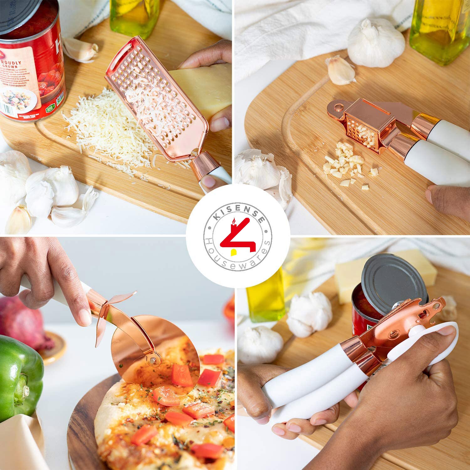 Kitchenware Set Luxury Stainless Steel Ceramic Handle Cheese Press Clear Plastic Handle Kitchen Tools Kitchen Accessories