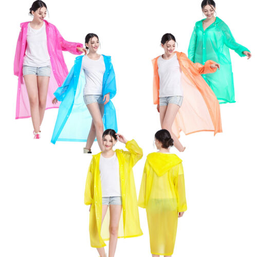 Chaqueta impermeable Unisex para hombre, impermeable, impermeable, transparente, EVA, para acampar al aire libre, impermeable, Poncho con capucha, impermeable