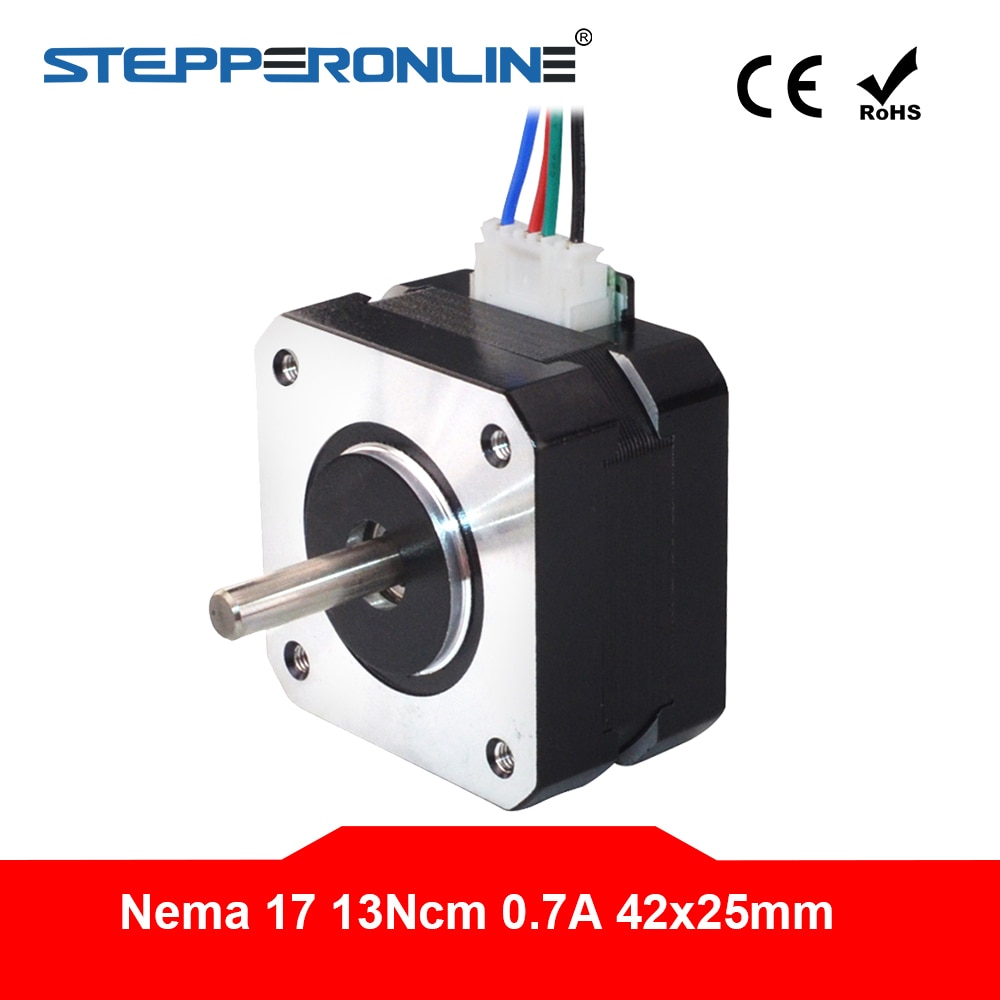 4-Lead Nema 17 Stepper Motor 42 Motor Nema17 Step Motor 0.7A 25mm 13Ncm(18.4oz.in) 3D Printer Motor CNC Robot