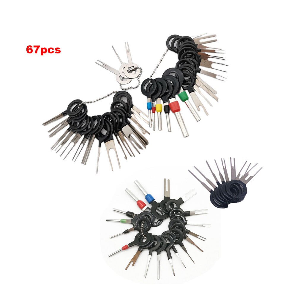 38/41/59/73/67/91/114pcs Terminal Removal Tool Car Electrical Wiring Crimp Connector Pin Needle Extractor Kit Repair Tools