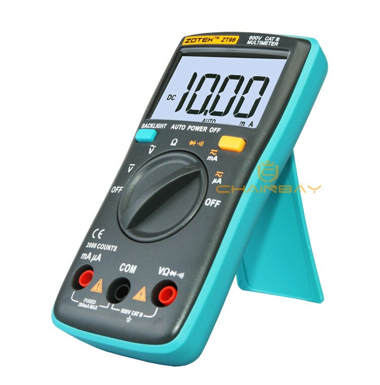 Digital Multimeter 6000 counts Backlight AC/DC Ammeter Voltmeter Ohm Portable Meter