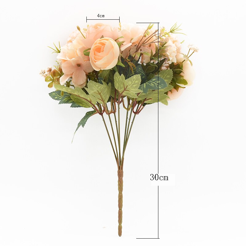 30cm kunstige rose buketter hjem dekorasjon tilbehør bryllup forsyninger stue møbler diy blomsteroppsats