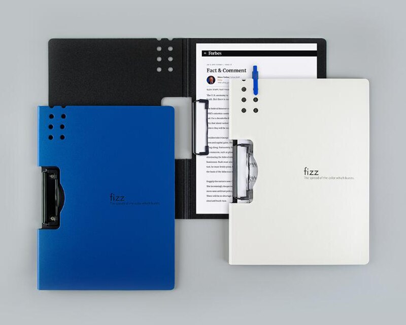 Fizz Horizontal A4 Folder Matte Texture Portable Pad Portable Pen Tray Thicken Briefcase School Office Supplies