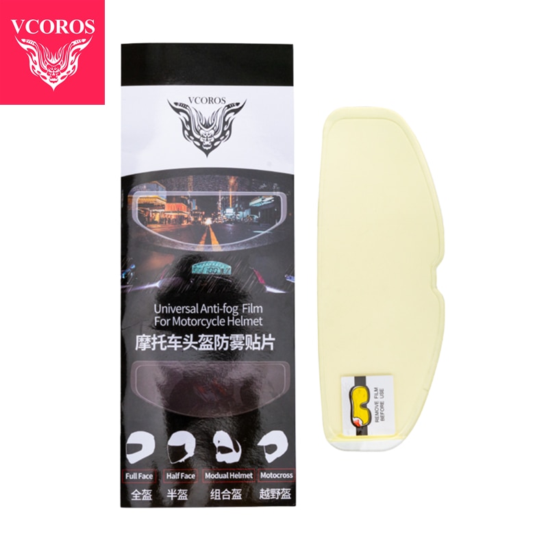 Vcoros-película antiniebla transparente Universal, máscara Modular completa para casco de motocicleta K3, K4, LS2, HJC, parche de lente antiniebla: Default Title