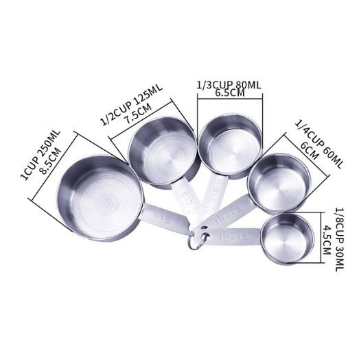 Kitchen Baking Tool Set Coffee Sugar Spoon Cake Baking Flour Measuring Cup Kitchen Measuring Spoon Tea Spoon Cooking Tools WF: D