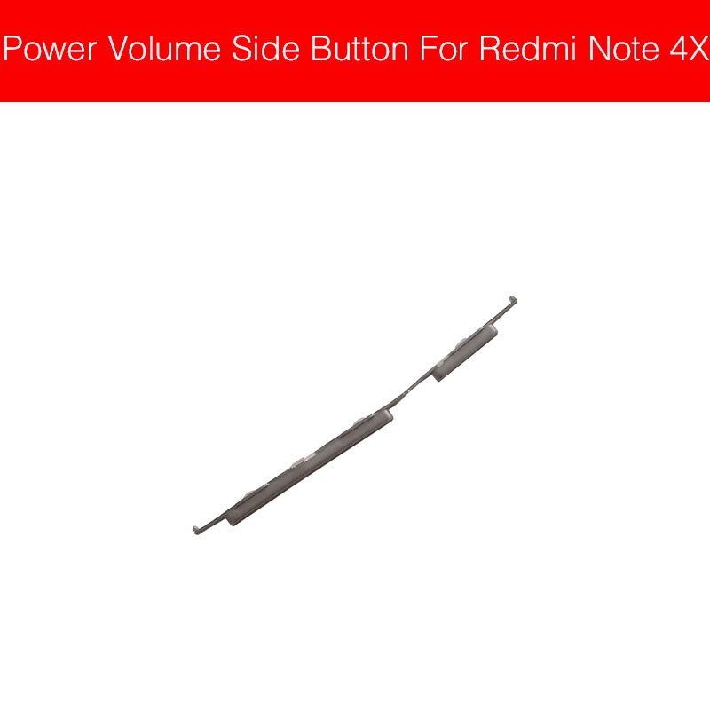 Power on/off+volym sidoknapp för xiaomi redmi hongmi red rice note 3 4 4x pro power volymkontroll reservdelar för sidoknapp
