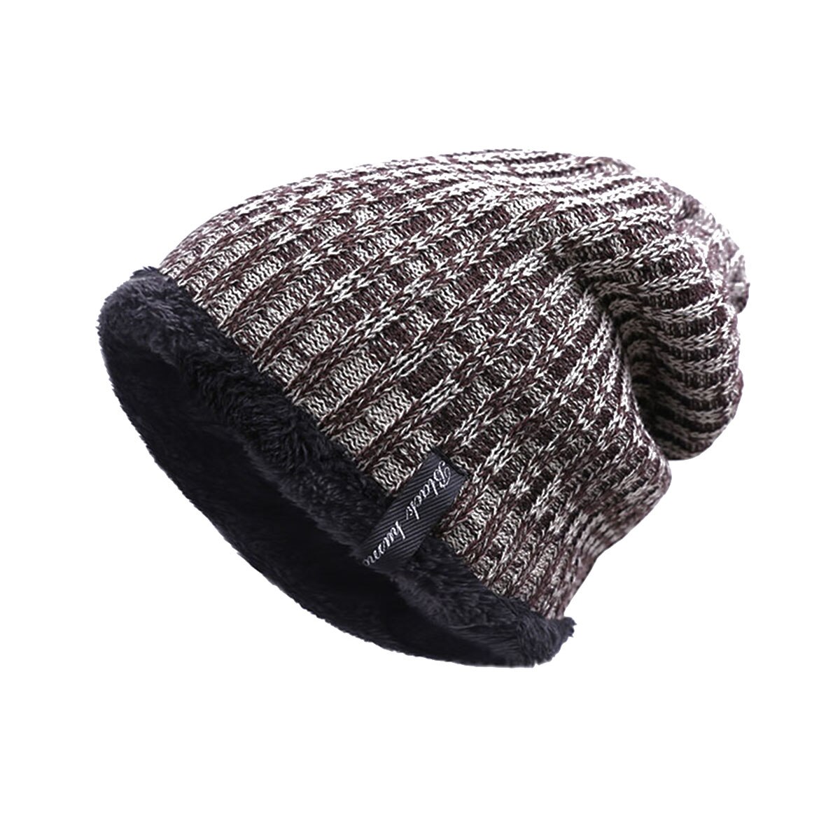 Evrfelan Vintage Winter Hat for Men Casual Knitted Beanies Hats Male Thicken Men's Winter Skullies Cap Plus Velvet Keep Warm: khaki
