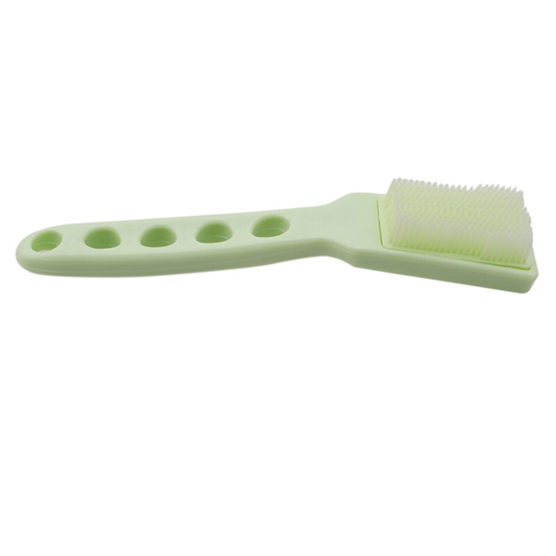 Cepillo de limpieza multifuncional con mango para frutas y verduras, herramientas de cocina, fácil de limpiar, utensilios para el hogar: Verde